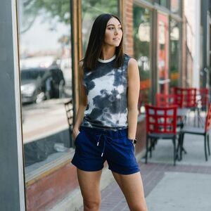 Zyia Active Navy Club Shorts. Size Large. Excellent condition